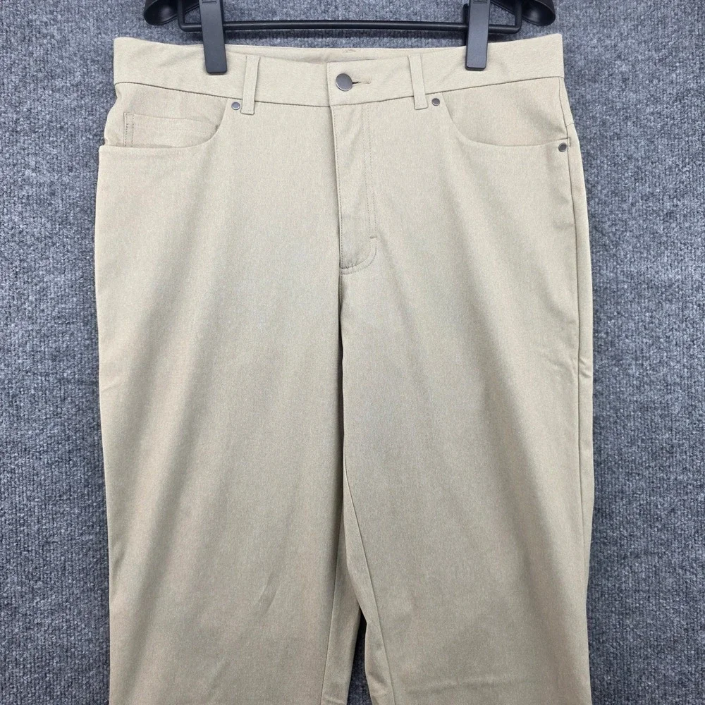 VRST Mens Performance Five‎ Pocket Pants Khaki Tan Stretch 34x32 Commuter
